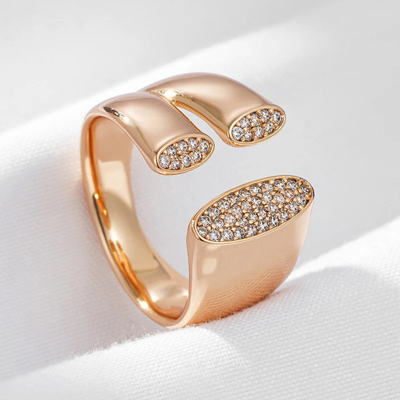 Classic Rose Gold Fashion Ring - Gold Plated Jewellery Classic Rose Gold Fashion Ring - Gold Plated Jewellery